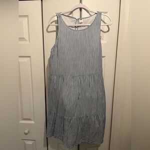 Old Navy White/blue striped dress